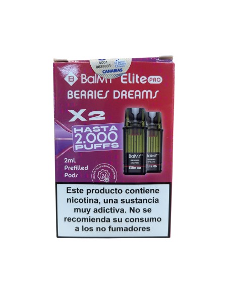 VAP. RECARGA BERRIES DREAMS ELITE PRO PACK (2UD.)