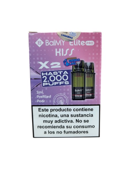 VAP. RECARGA KISS ELITE PRO PACK (2UD.)