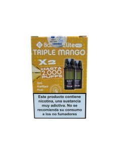 VAP. RECARGA TRIPLE MANGO ELITE PRO PACK (2UD.)