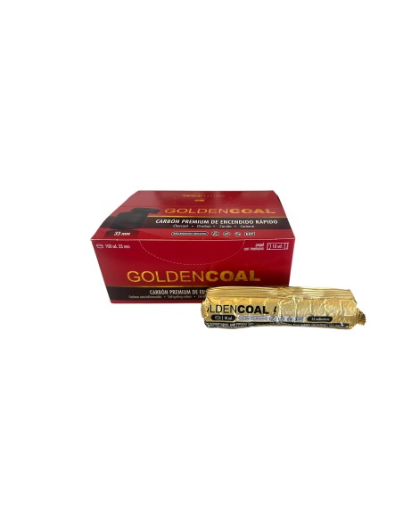 CARBÓN BOX GOLDEN COAL CHARCOAL 33MM